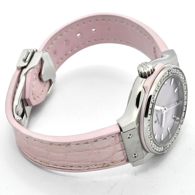 ウブロ HUBLOT クラシックフュージョン パールピンク ダイヤモンド 581  