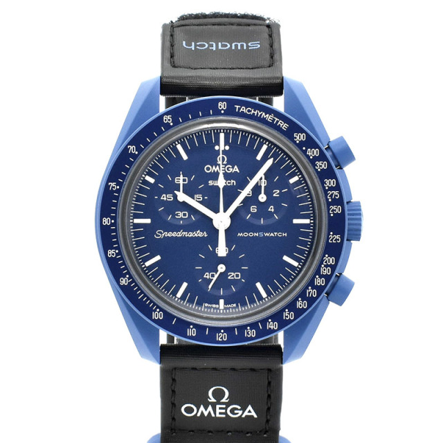 オメガ×スウォッチ　OMEGA×Swatch　ミッション トゥ ネプチューン　SO33N100　バイオセラミック　42mm　未使用品