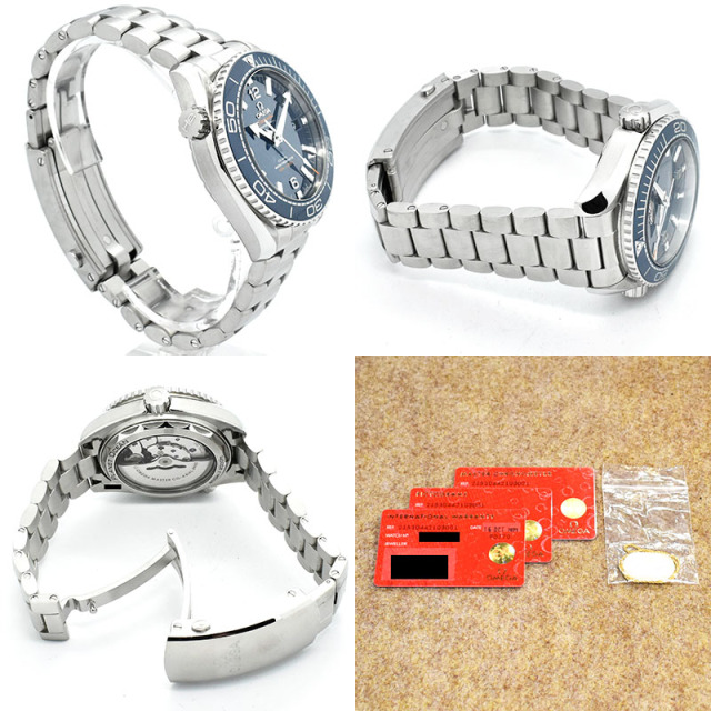 オメガ OMEGA シーマスター プラネットオーシャン マスタークロノメーター 215.30.44.21.03.001 ブルー 43.5mm USED 中古