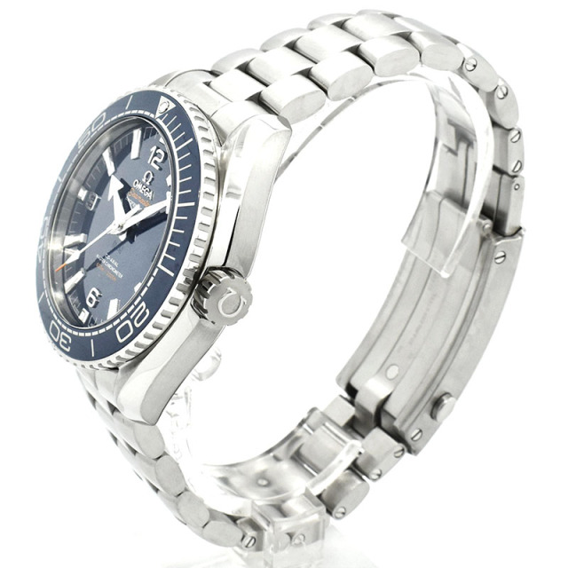 オメガ OMEGA シーマスター プラネットオーシャン マスタークロノメーター 215.30.44.21.03.001 ブルー 43.5mm USED 中古