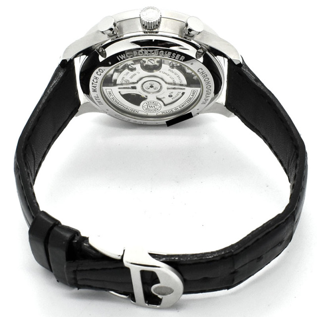 IWC ポルトギーゼ クロノグラフ IW371605 シルバー 青針 41mm USED 中古