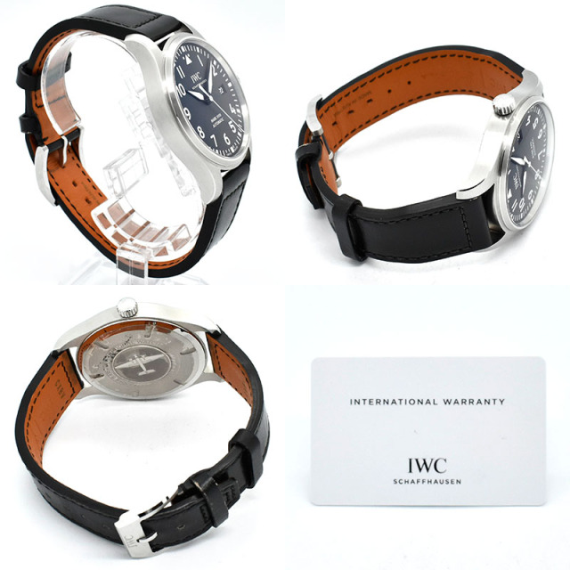 IWC パイロットウォッチ マーク18 IW327001 ブラック 革 40mm USED 中古