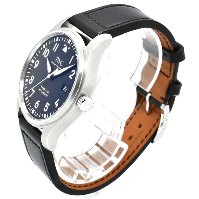 IWC パイロットウォッチ マーク18 IW327001 ブラック 革 40mm USED 中古