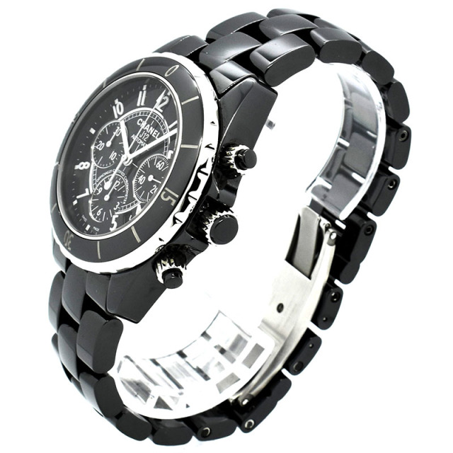 シャネル CHANEL J12 クロノグラフ H0940 41mm ブラックセラミック USED 中古