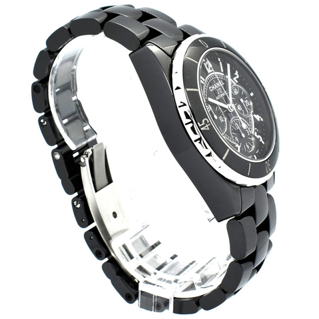シャネル CHANEL J12 クロノグラフ H0940 41mm ブラックセラミック USED 中古