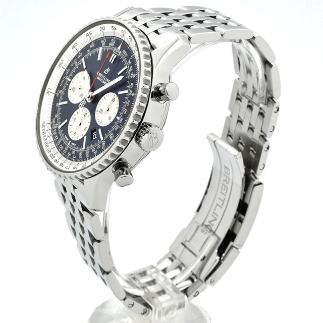 ブライトリング BREITLING ナビタイマー01 AB0127211C1A1 46mm ブルー/シルバー USED 中古