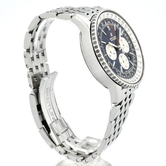 ブライトリング BREITLING ナビタイマー01 AB0127211C1A1 46mm ブルー/シルバー USED 中古