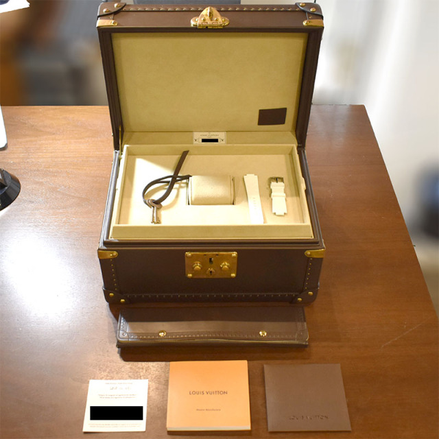 ルイヴィトン LOUIS VUITTON タンブール スピンタイム エアー Q1EGIY 日本限定 42.5mm 18KPG USED 中古