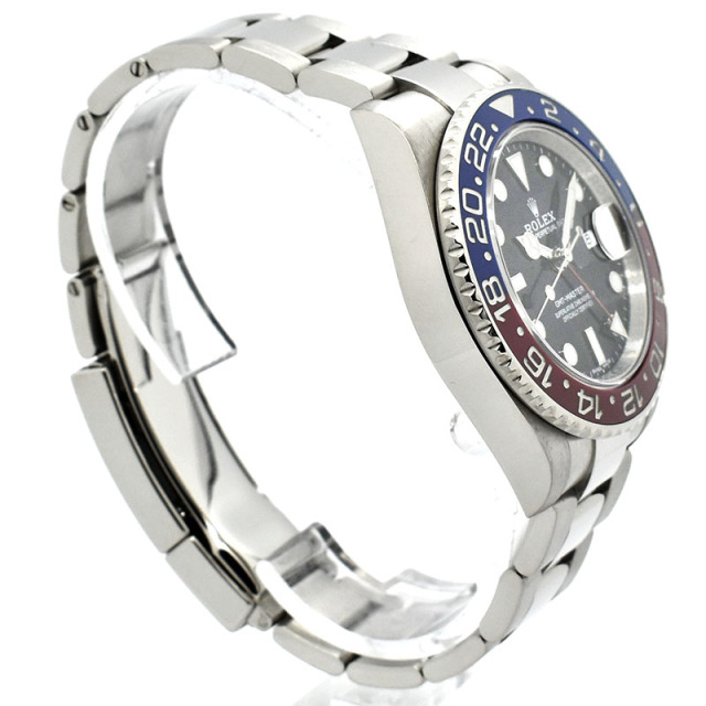 ロレックス ROLEX GMTマスター2 Ref.116719BLRO 18KWG 赤/青ベゼル ブラック 40mm USED 中古