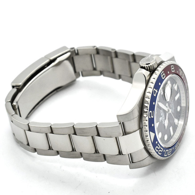 ロレックス ROLEX GMTマスター2 Ref.116719BLRO 18KWG 赤/青ベゼル ブラック 40mm USED 中古
