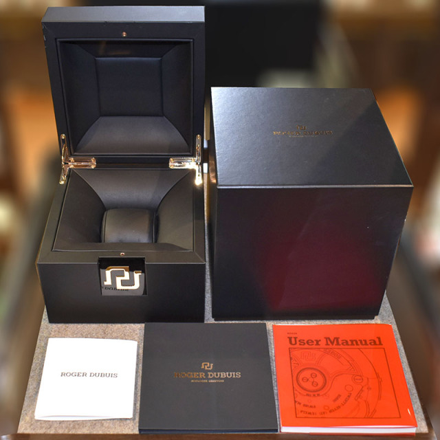ロジェ・デュブイ ROGER DUBUIS エクスカリバー45 ダイヤベゼル DBEX0802 ブラック 日本28本限定 45mm USED 中古