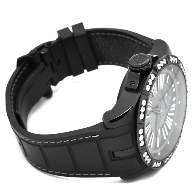 ロジェ・デュブイ ROGER DUBUIS エクスカリバー45 ダイヤベゼル DBEX0802 ブラック 日本28本限定 45mm USED 中古