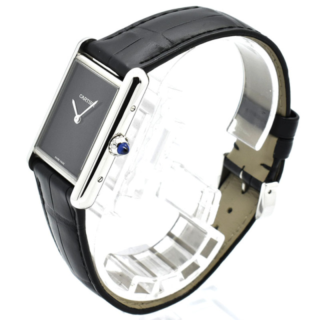 カルティエ CARTIER タンクマスト ドゥ カルティエ LM WSTA0072 クォーツ 33.7×25.5mm ブラック USED 中古