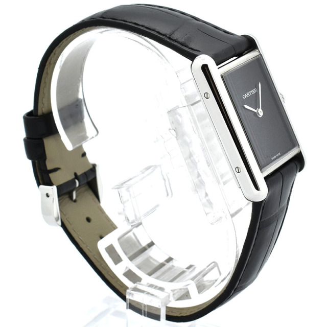 カルティエ CARTIER タンクマスト ドゥ カルティエ LM WSTA0072 クォーツ 33.7×25.5mm ブラック USED 中古