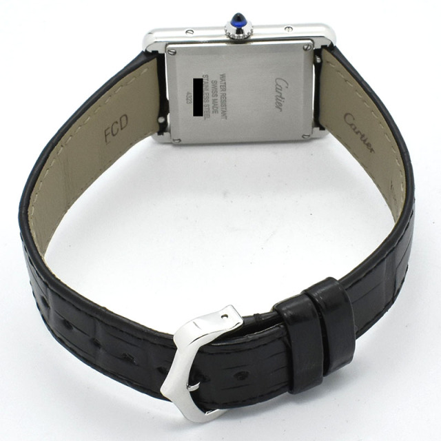 カルティエ CARTIER タンクマスト ドゥ カルティエ LM WSTA0072 クォーツ 33.7×25.5mm ブラック USED 中古