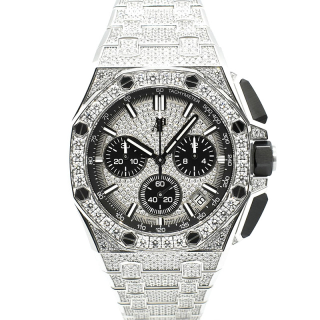 オーデマ・ピゲ　AUDEMARS PIGUET　ロイヤルオーク オフショア クロノグラフ　26423BC.ZZ.2100BC.01　フルパヴェセット　18KWG　43mm　未使用品