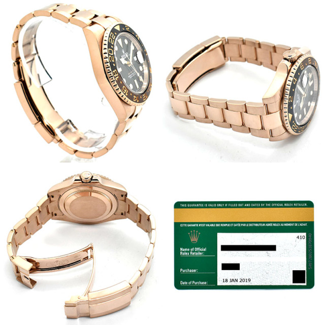 ロレックス ROLEX GMTマスター2 Ref.126715CHNR ブラウン/ブラックベゼル 40mm 18KERG USED 中古