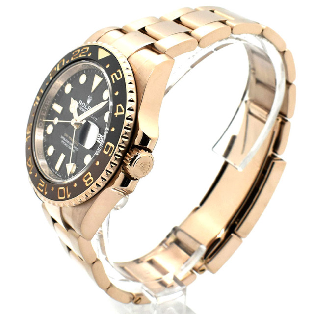 ロレックス ROLEX GMTマスター2 Ref.126715CHNR ブラウン/ブラックベゼル 40mm 18KERG USED 中古