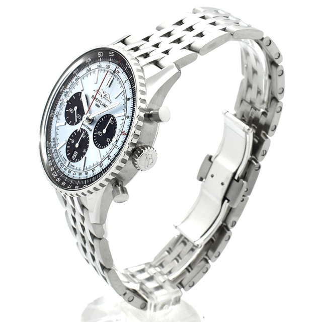 ブライトリング BREITLING ナビタイマーB01 クロノグラフ 43 AB0138241C1A1 アイスブルー/ブラック USED 中古