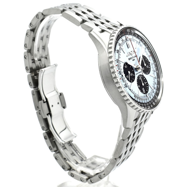 ブライトリング BREITLING ナビタイマーB01 クロノグラフ 43 AB0138241C1A1 アイスブルー/ブラック USED 中古