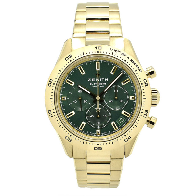 ゼニス　ZENITH　クロノマスタースポーツ ヨシダ スペシャル エディション　30.3100.3600/56.M3100　18KYG　グリーン　41mm　未使用品