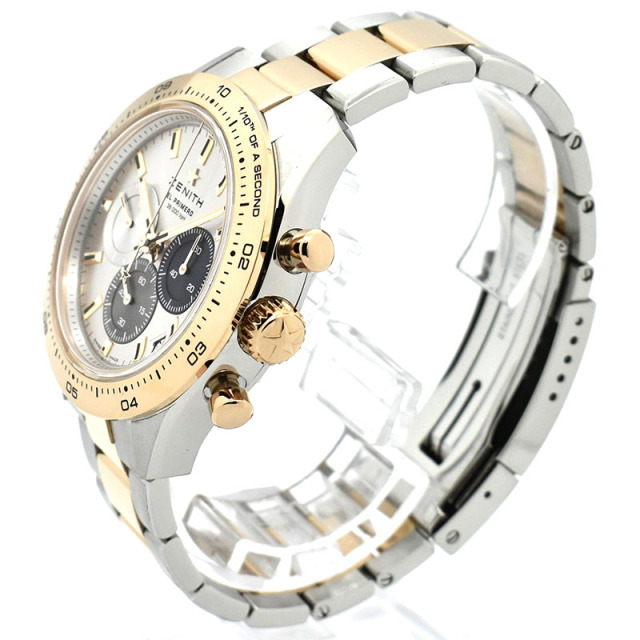 ゼニス ZENITH クロノマスタースポーツ 51.3100.3600/69.M3100 シルバー 41mm USED 中古