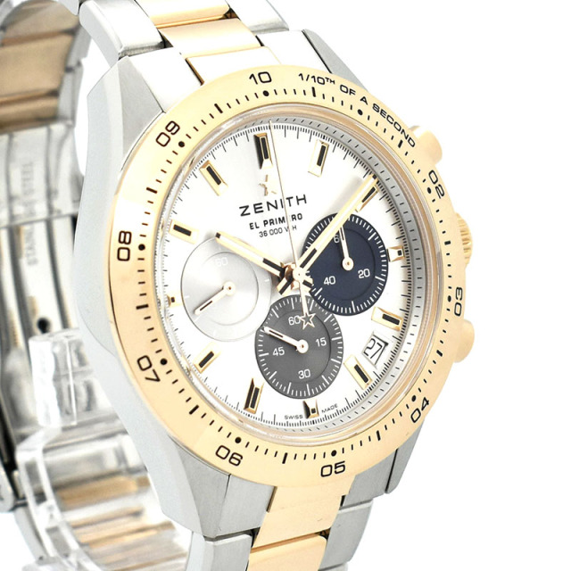 ゼニス ZENITH クロノマスタースポーツ 51.3100.3600/69.M3100 シルバー 41mm USED 中古