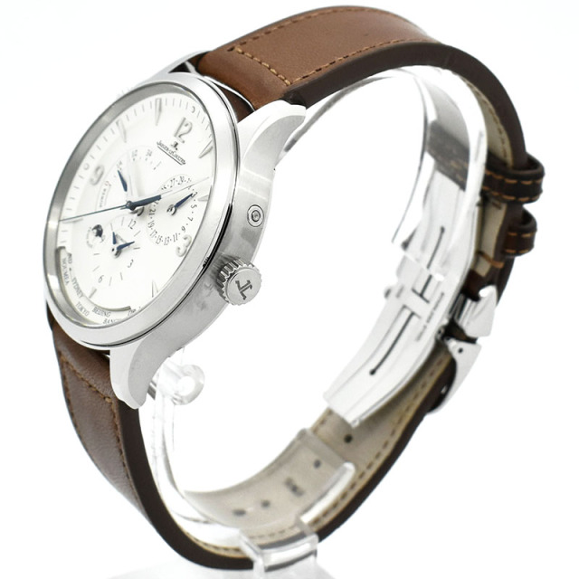 ジャガールクルト Jaeger LeCoultre マスターコントロール ジオグラフィーク Q4128420 シルバー 40mm USED 中古