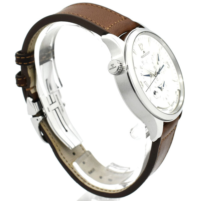 ジャガールクルト Jaeger LeCoultre マスターコントロール ジオグラフィーク Q4128420 シルバー 40mm USED 中古