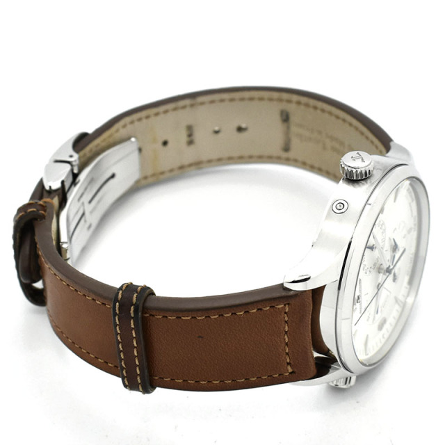 ジャガールクルト Jaeger LeCoultre マスターコントロール ジオグラフィーク Q4128420 シルバー 40mm USED 中古
