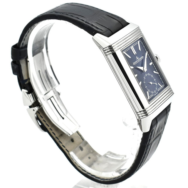 ジャガールクルト Jaeger LeCoultre レベルソ トリビュート スモールセコンド Q3978480 45.6×27.4mm ブルー 手巻き USED 中古