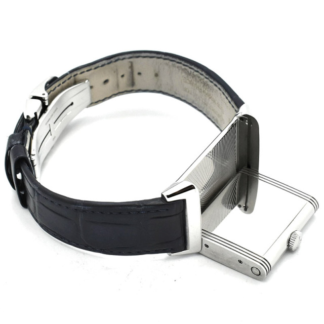 ジャガールクルト Jaeger LeCoultre レベルソ トリビュート スモールセコンド Q3978480 45.6×27.4mm ブルー 手巻き USED 中古