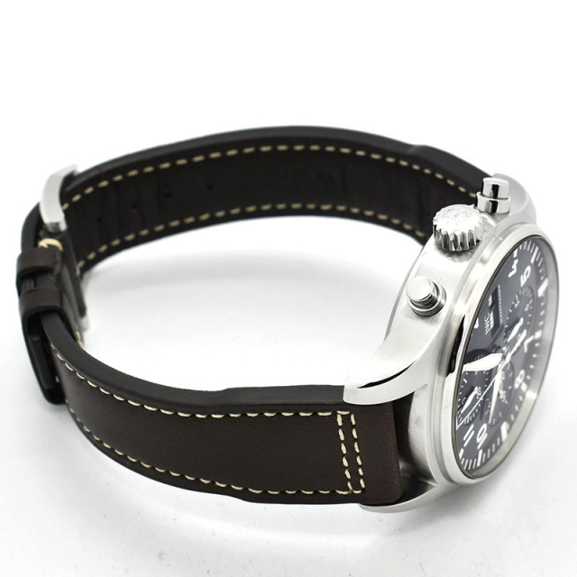 IWC パイロットウォッチ クロノグラフ プティ・プランス IW377714 デイデイト ブルー 43mm 自動巻 USED 中古