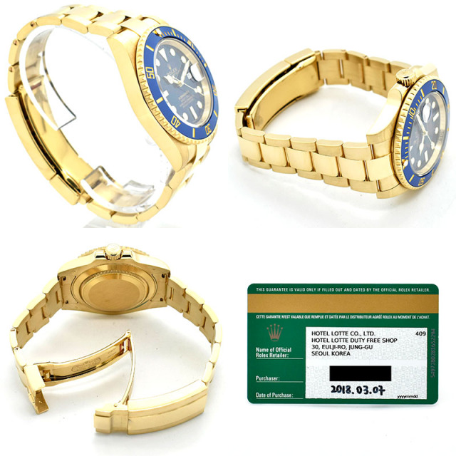 ロレックス ROLEX サブマリーナデイト Ref.116618LB 18KYG ランダム番 40mm USED 中古