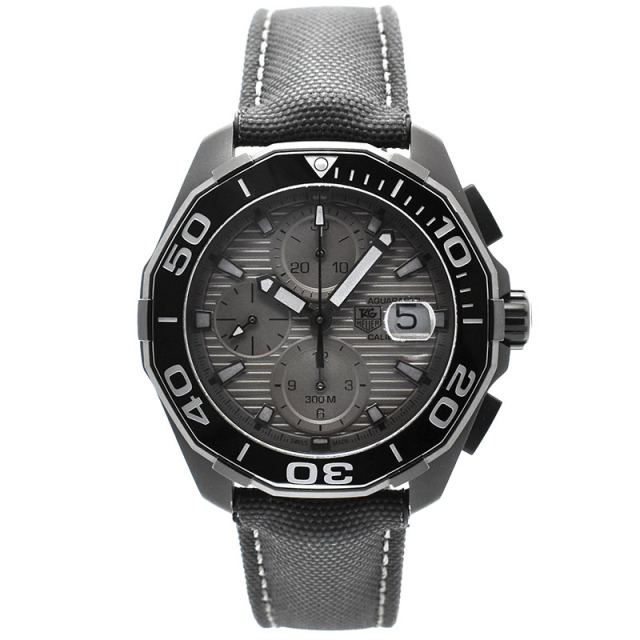 タグホイヤー　TAG HEUER　アクアレーサー クロノグラフ ブラックファントム　CAY218B.FC6370　43mm　USED　中古