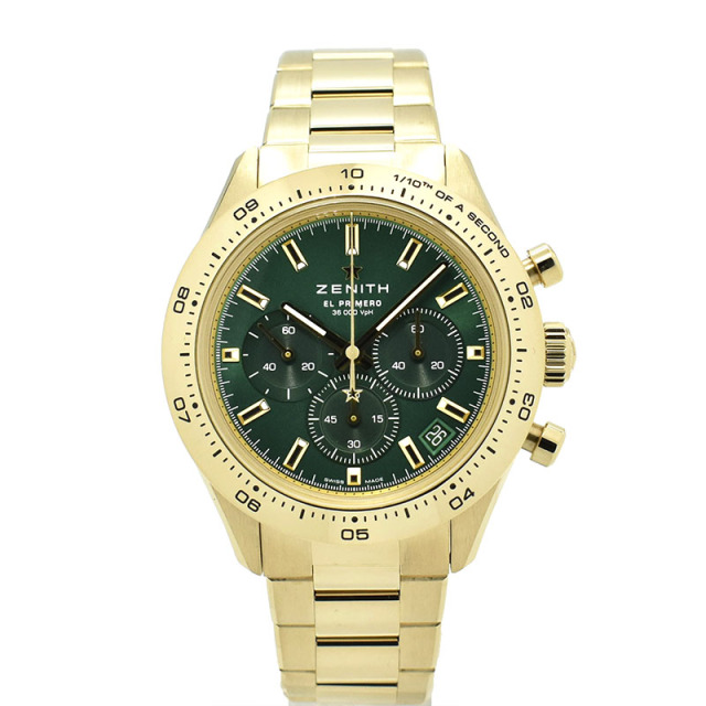 ゼニス　ZENITH　クロノマスタースポーツ ヨシダ スペシャル エディション　30.3100.3600/56.M3100　18KYG　グリーン　41mm　未使用品