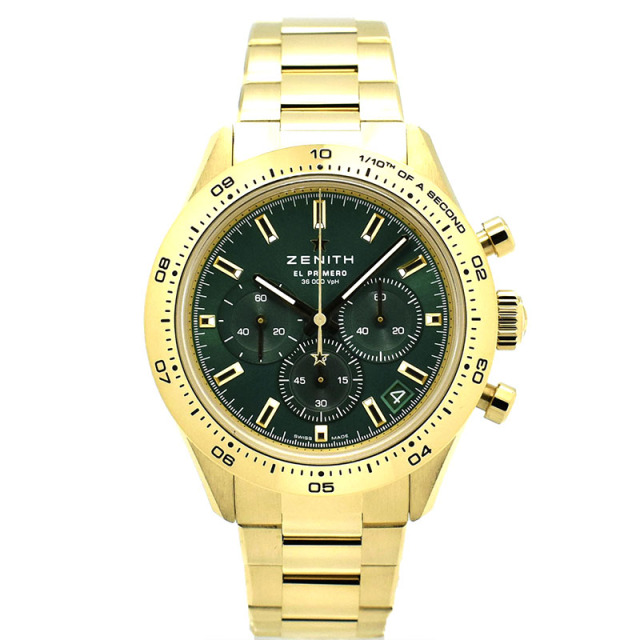 ゼニス　ZENITH　クロノマスタースポーツ ヨシダ スペシャル エディション　30.3100.3600/56.M3100　18KYG　グリーン　41mm　未使用品