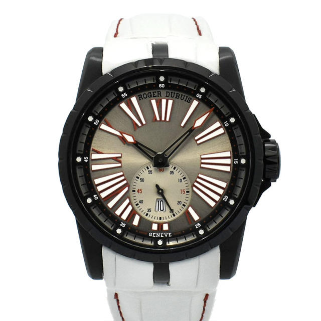 ロジェ・デュブイ　ROGER DUBUIS　エクスカリバー45　RDDBEX0631　シルバー　28本限定　USED　中古