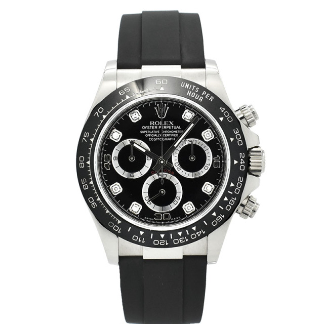ロレックス　ROLEX　デイトナ　Ref.116519LNG　8Pダイヤ　18KWG　オイスターフレックス　40mm　USED　中古