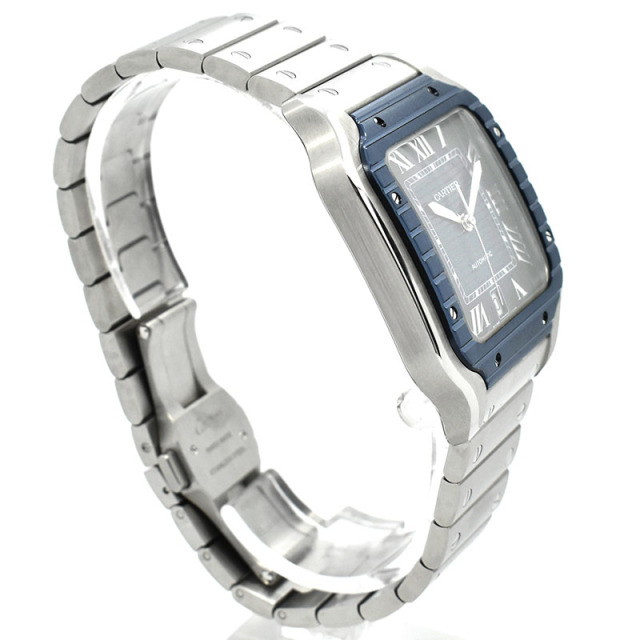 カルティエ CARTIER サントス ドゥ カルティエ ウォッチ LM WSSA0048 ブルー 39.8mm USED 中古