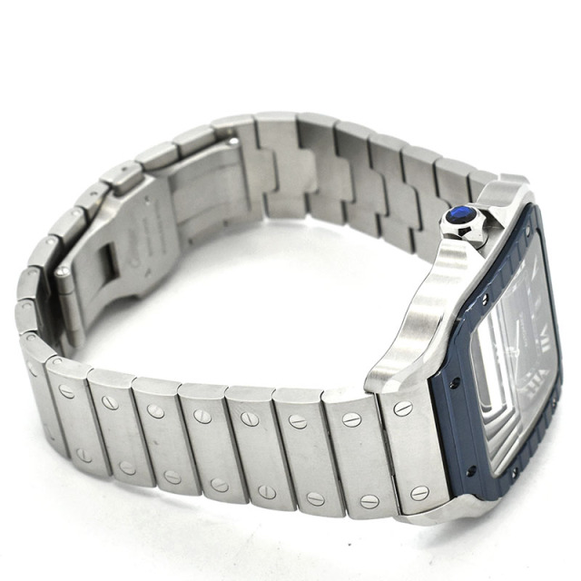 カルティエ CARTIER サントス ドゥ カルティエ ウォッチ LM WSSA0048 ブルー 39.8mm USED 中古