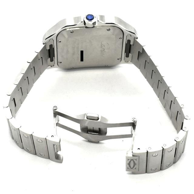 カルティエ CARTIER サントス ドゥ カルティエ ウォッチ LM WSSA0048 ブルー 39.8mm USED 中古