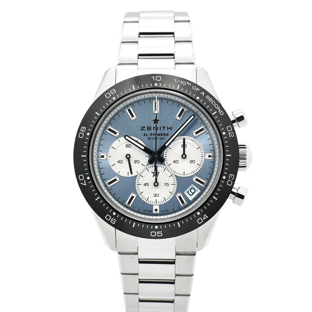 ゼニス　ZENITH　クロノマスタースポーツ ヨシダ スペシャル エディション　03.3106.3600/55.M3100　300本限定　アイスブルー/シルバー　41mm　未使用品