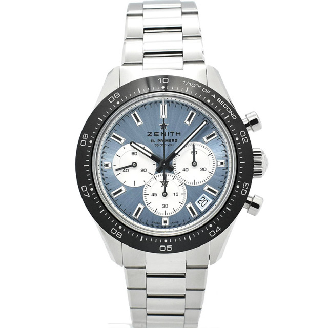 ゼニス　ZENITH　クロノマスタースポーツ ヨシダ スペシャル エディション　03.3106.3600/55.M3100　300本限定　アイスブルー/シルバー　41mm　未使用品
