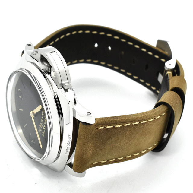 パネライ PANERAI ルミノール1950 3デイズ レフトハンド アッチャイオ PAM00557 47mm 手巻き S番 USED 中古