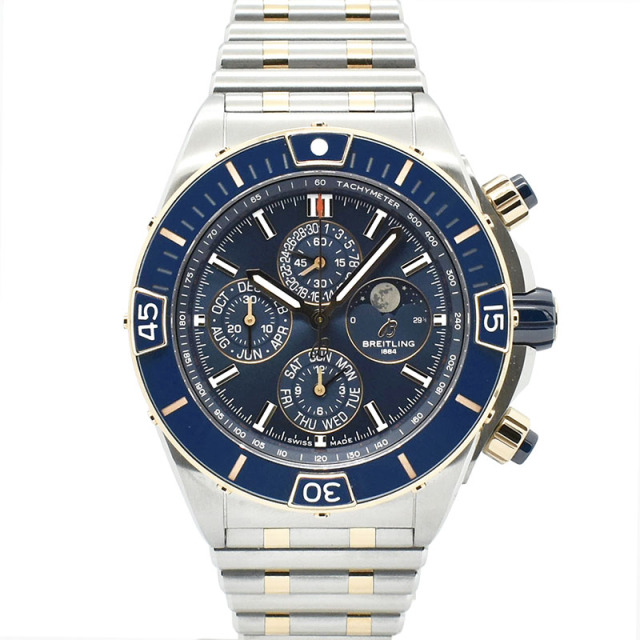 ブライトリング　BREITLING　スーパークロノマット 44 フォーイヤーカレンダー　U19320161C1U1　ブルー　USED　中古