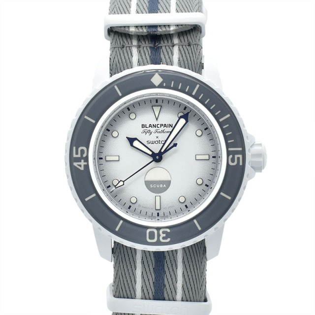 ブランパン×スウォッチ　BLANCPAIN×Swatch　フィフティファゾムス アンタークティックオーシャン　SO35S100　バイオセラミック　42.3mm　未使用品