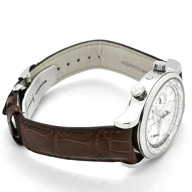 ジャガールクルト Jaeger LeCoultre マスタージオグラフィーク Q1528420 シルバー 41mm USED 中古