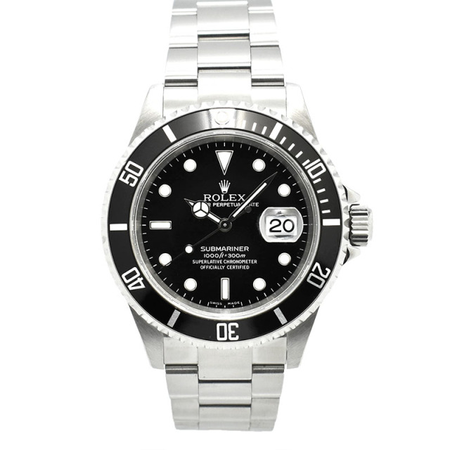 ロレックス　ROLEX　サブマリーナデイト　Ref.16610　D番　ブラック　40mm　USED　中古