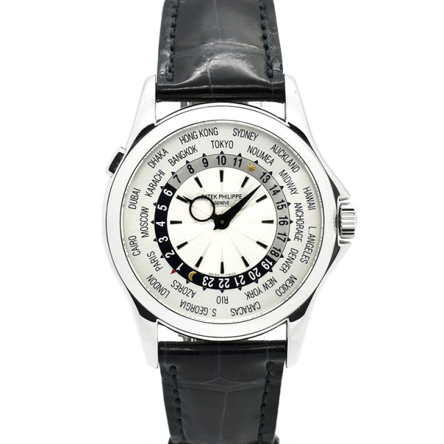 パテックフィリップ　PATEK PHILIPPE　ワールドタイム　5130G-001　39.5mm　18KWG　USED　中古